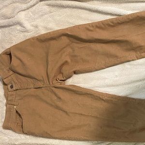 beige corduroy levi’s  jeans